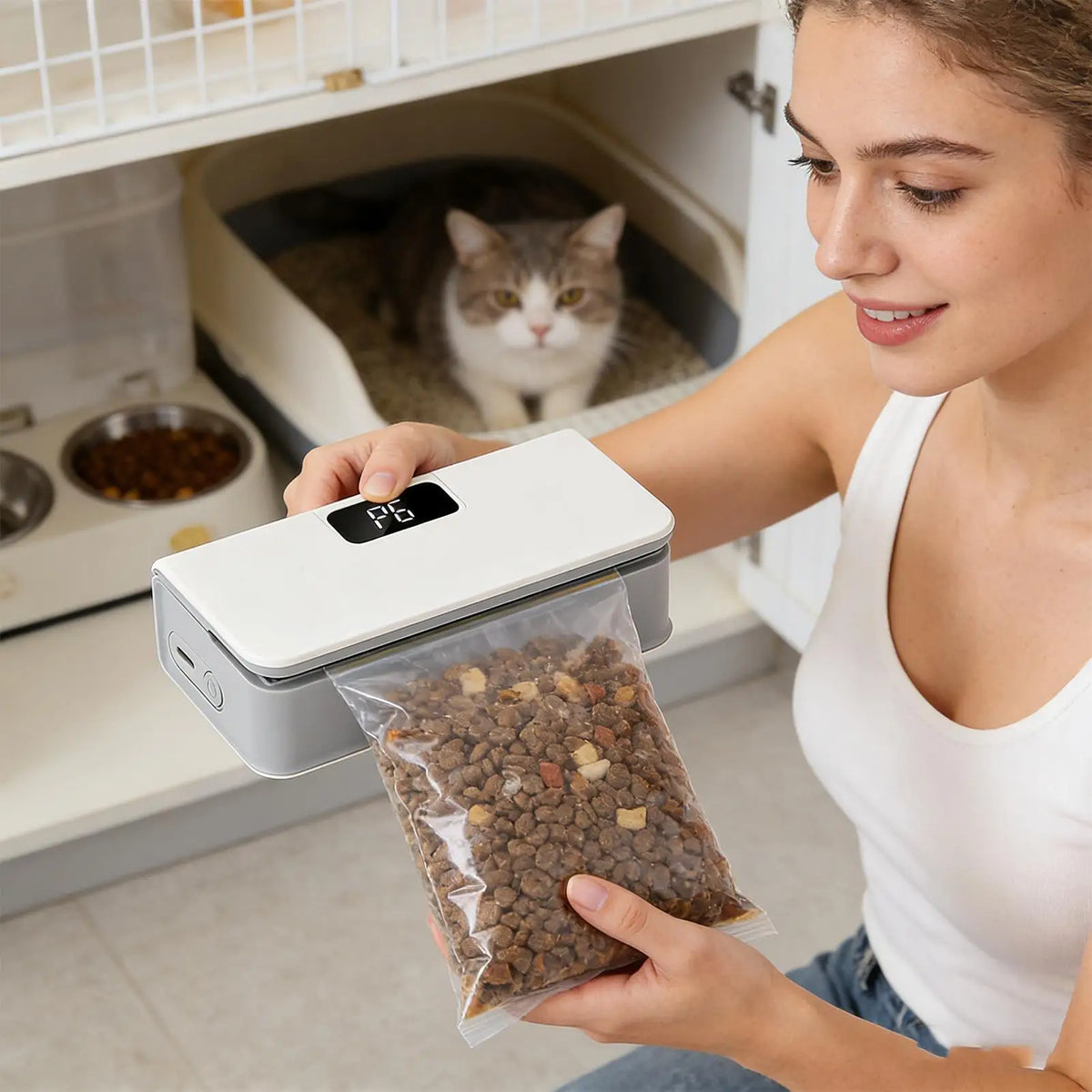 NexaHome™ 6-Level Rechargeable Bag Sealer with Cutter
