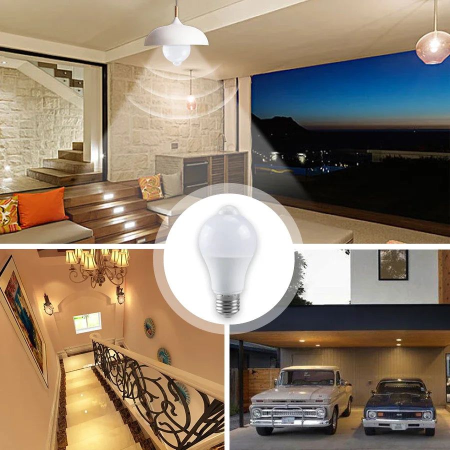Motion Sensor LED Light Bulb for Indoor Security Lighting